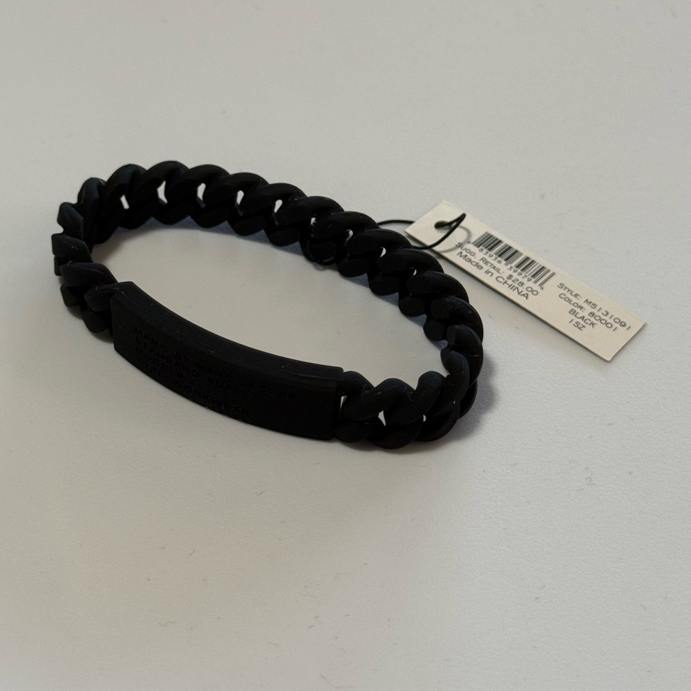 Marc Jacobs Silicone Bracelet Black - Picture 2 of 7